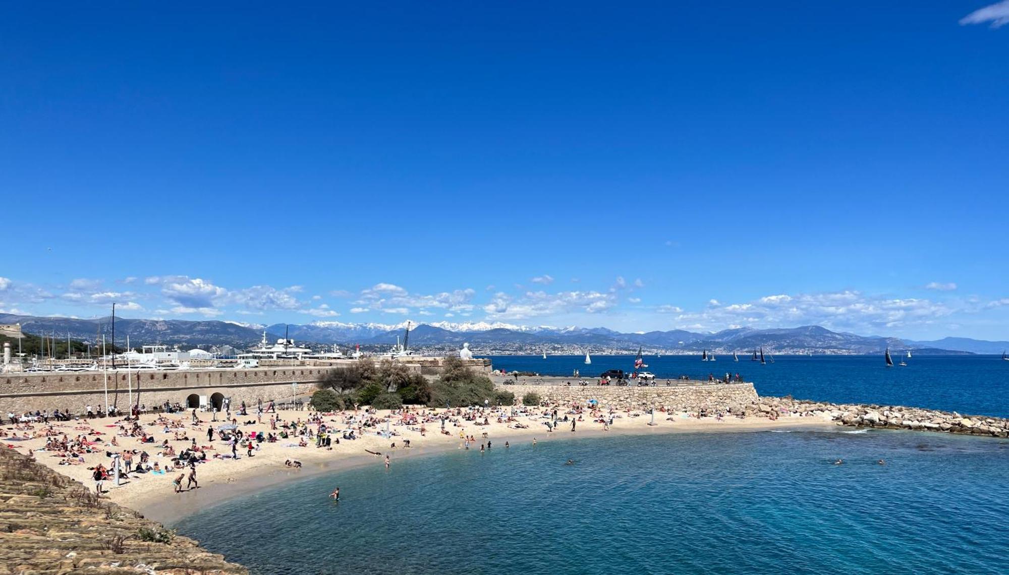 Antibes Carre D'Or Bastion Albert 1Er Vue Mer Exteriér fotografie